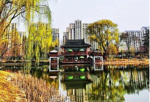 天水馬跑泉公園，這滿園春色似美人的嫣然一笑般撩人