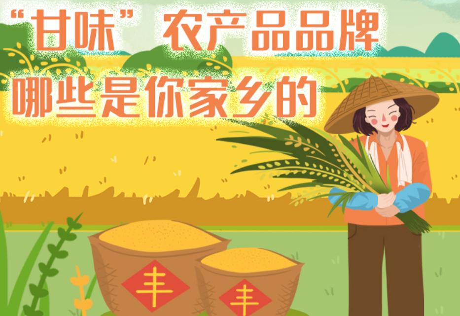 一圖帶你了解“甘味”農產品品牌 ，哪些是你家鄉(xiāng)的？
