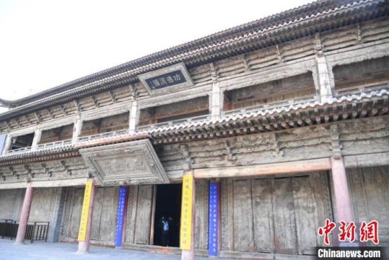 圖為張掖大佛寺建筑外圍。　楊艷敏 攝