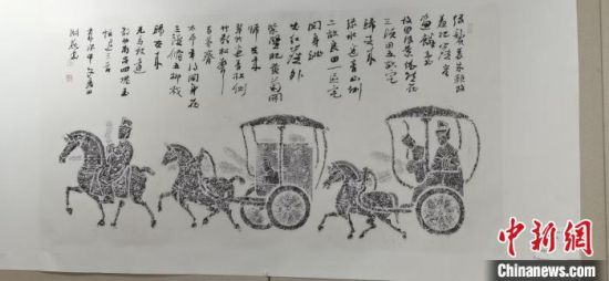 圖為傳拓作品。　崔琳 攝