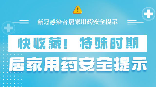 海報(bào)|快收藏！特殊時期，居家用藥安全提示→