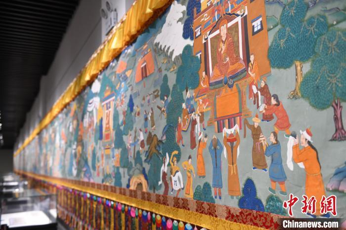 8月20日，“塔影河聲吉祥千年——涼州會盟暨蘭州與武威文物聯(lián)展”在蘭州市博物館開展。戴文昌 攝