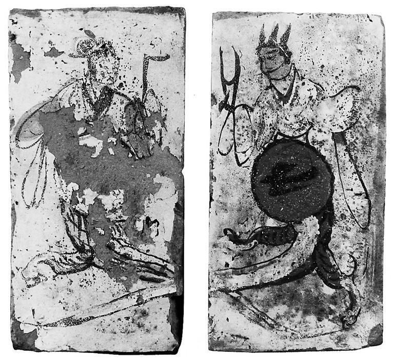 高臺(tái)縣博物館藏魏晉墓出土的女媧、伏羲畫像磚