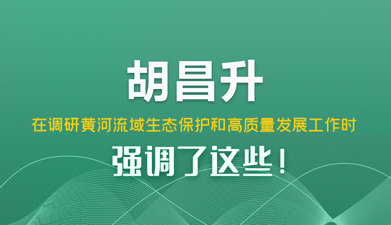 圖解|胡昌升在調(diào)研黃河流域生態(tài)保護和高質(zhì)量發(fā)展工作時強調(diào)了這些！