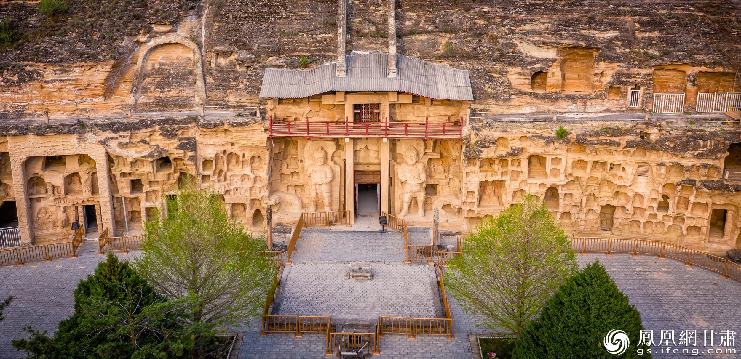 北石窟寺始建于北魏，經(jīng)多個(gè)朝代增修形成密集窟龕。北石窟寺文物保護(hù)研究所供圖